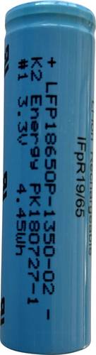 K2 Energy HIGH CAPACITY K218650UP01 POWER CELL DATA Akkupack 18650 hochstromfähig, hochtemperaturfä