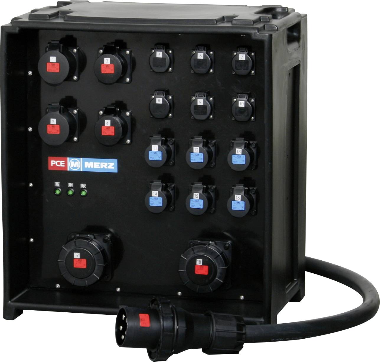 MERZ CEE Stromverteiler M-SVE5-4 125/222-6/2H16/G/E/MS MZ85801 400V 125A