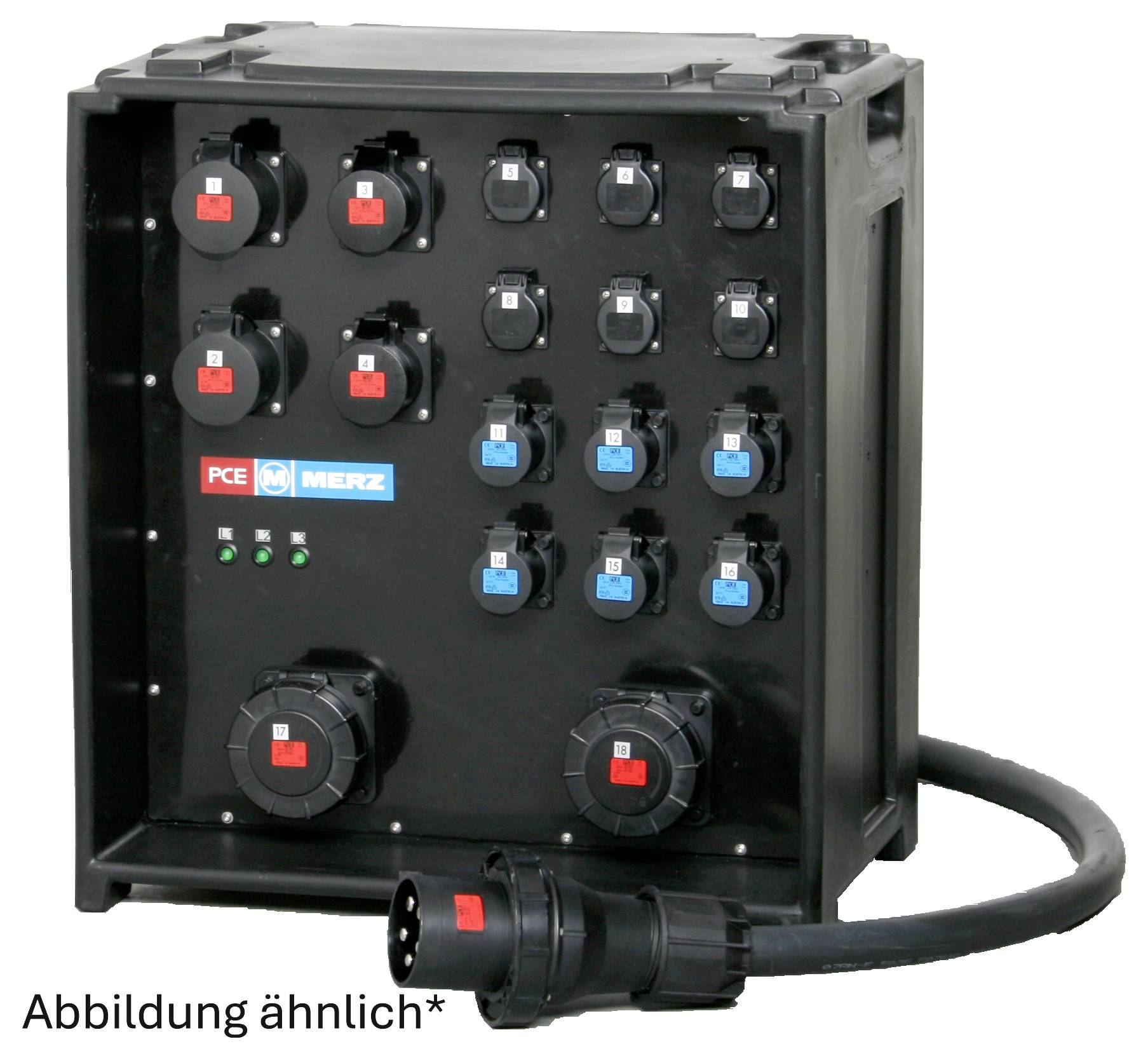 MERZ CEE Stromverteiler M-SVE5-4 125/442-6/G/E/MS MZ85800 400V 125A