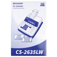 Sharp Tischrechner druckend CS-2635 LW 12 Stellen, schwarz/rot Druck Tischrechner Schwarz, Weiß (B x H x T) 222 x 78 x 335mm Sharp Tischrechner druckend CS-2635 LW 12 Stellen, schwarz/rot Druck Tischrechner Schwarz, Weiß (B x H x T) 222 x 78 x 335mm