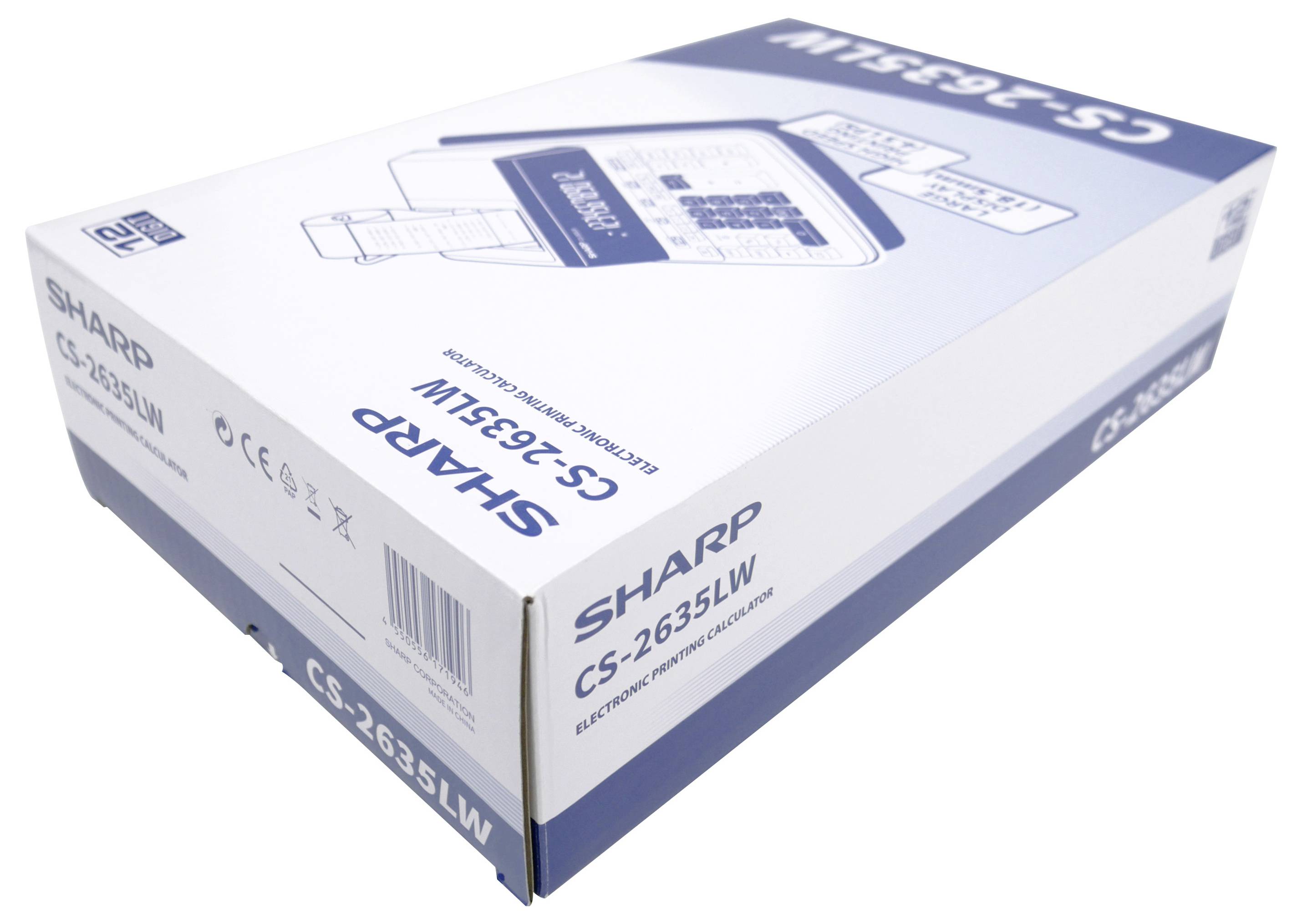 Sharp Tischrechner druckend CS-2635 LW 12 Stellen, schwarz/rot Druck Tischrechner Schwarz, Weiß (B x H x T) 222 x 78 x 335mm