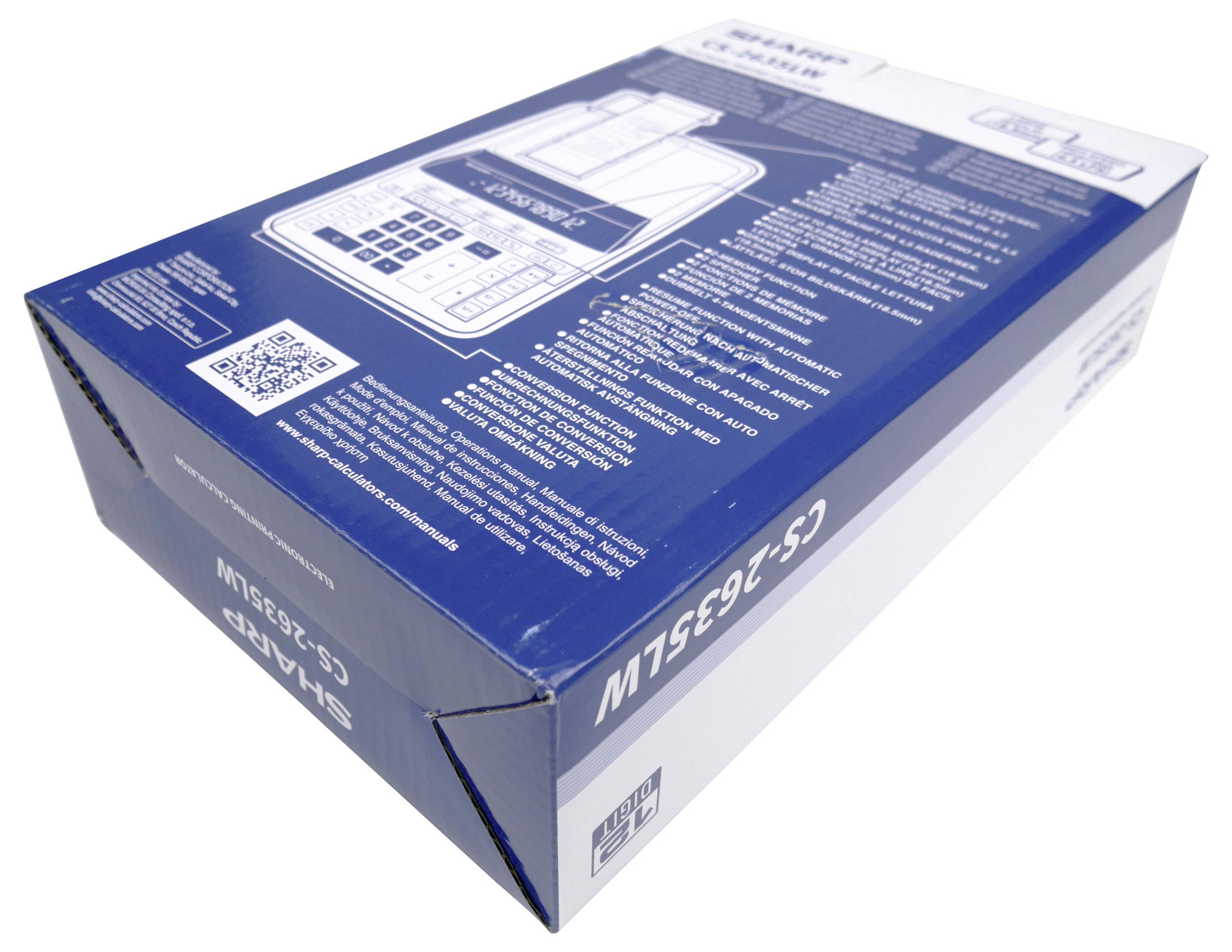 Sharp Tischrechner druckend CS-2635 LW 12 Stellen, schwarz/rot Druck Tischrechner Schwarz, Weiß (B x H x T) 222 x 78 x 335mm