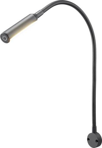 Sygonix Leselampe SY-7043944 12 V/DC, 24 V/DC (L x B x H) 577 x 35 x 20mm Biegsamer Hals, Taster, Schwenkbar