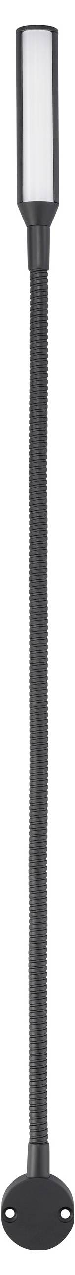 Ein hoher, schlanker schwarzer Poller mit reflektierendem weißem Oberteil, entworfen zur Verkehrskontrolle oder Fußgängersicherheit.