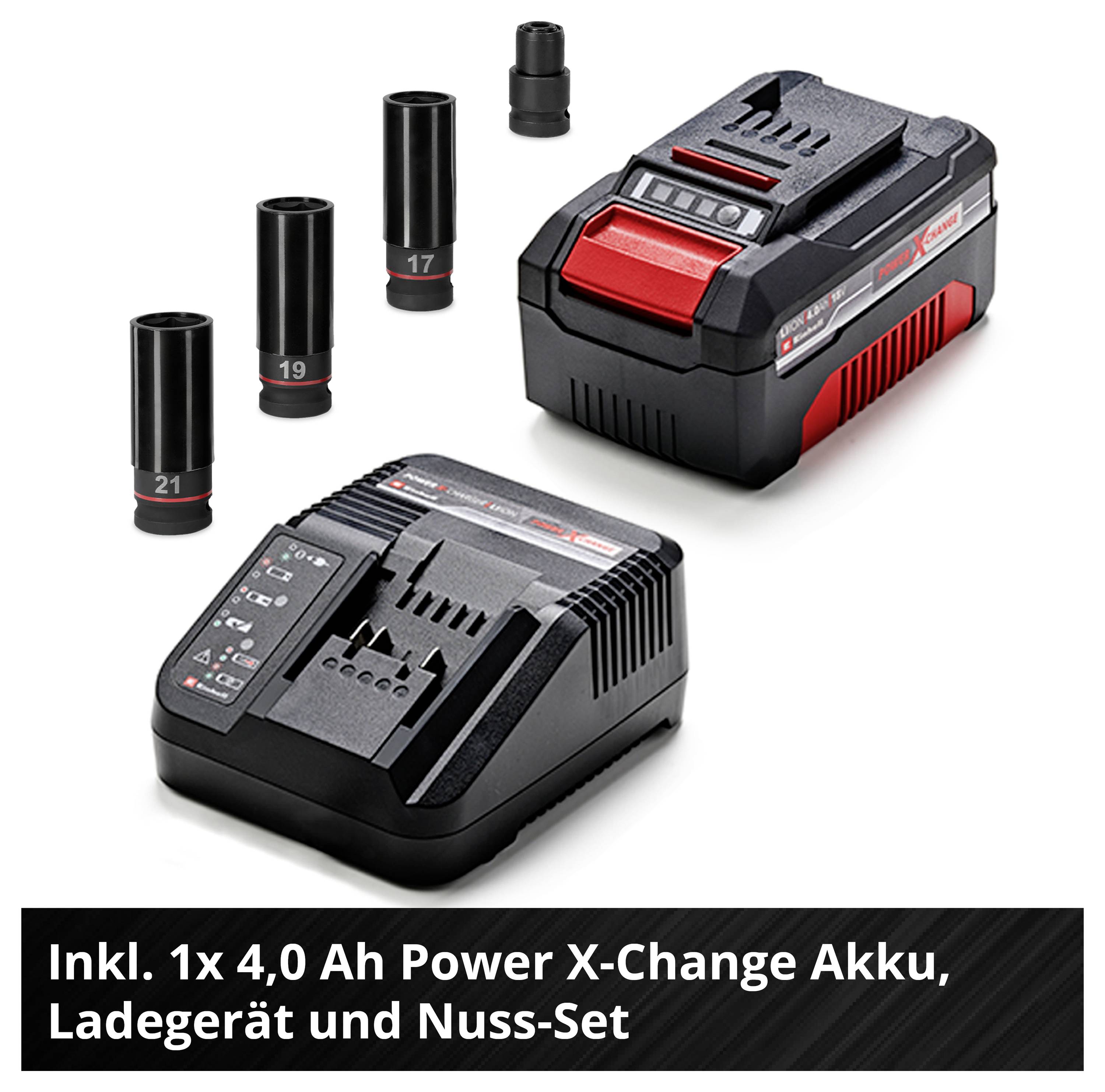 Einhell Professional IMPAXXO 18/450 4510074 Akku-Schlagschrauber 450 Nm 18V Anzahl mitgelieferte Akkus 1 4Ah Li-Ion bürstenlos