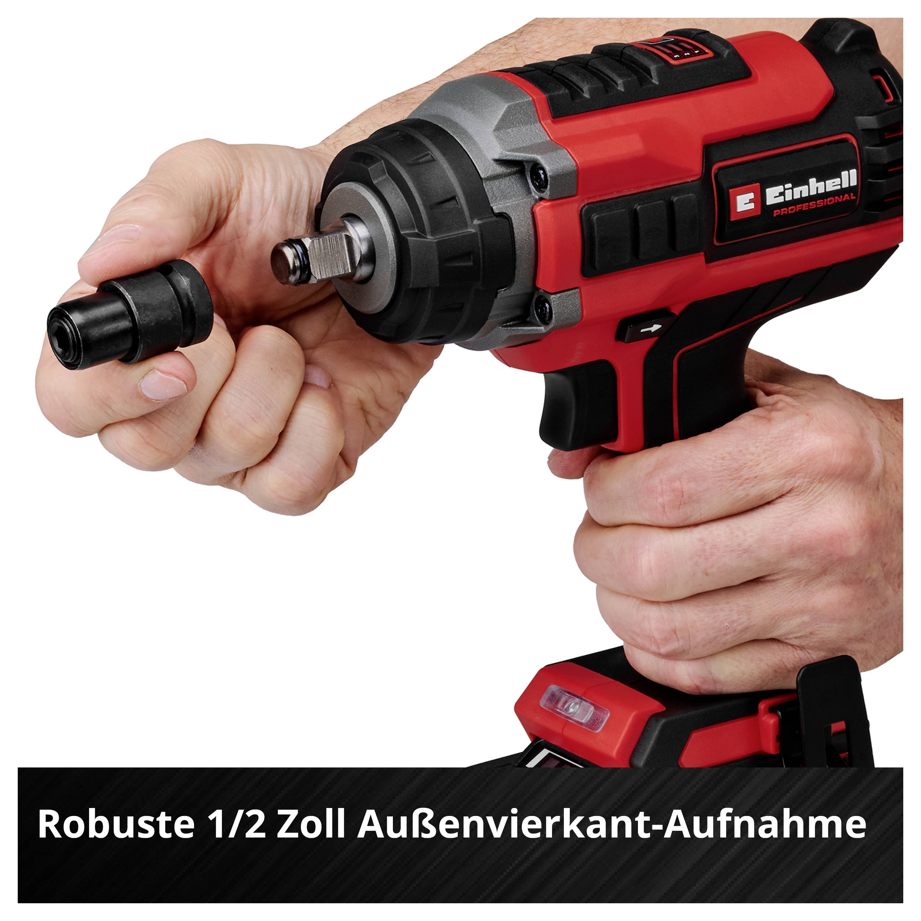 Einhell Professional IMPAXXO 18/450 4510074 Akku-Schlagschrauber 450 Nm 18V Anzahl mitgelieferte Akkus 1 4Ah Li-Ion bürstenlos