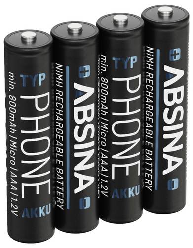 Absina Micro (AAA)-Akku NiMH 1.2 V 4 St.