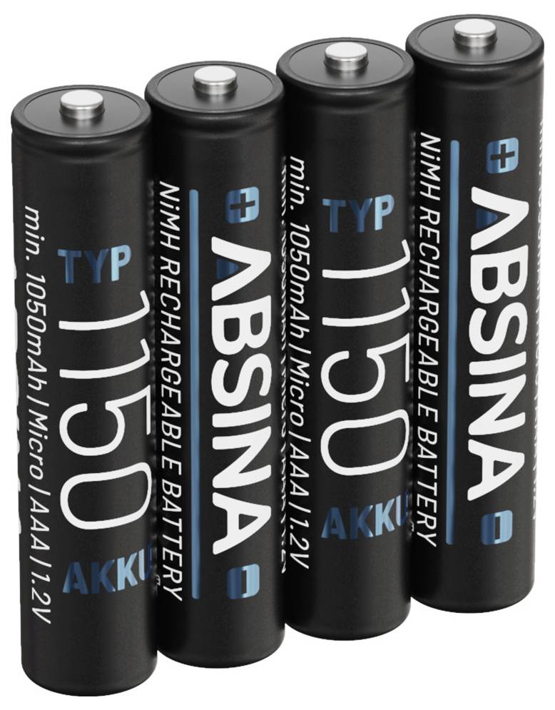 Absina Micro (AAA)-Akku NiMH 1.2 V 4 St.