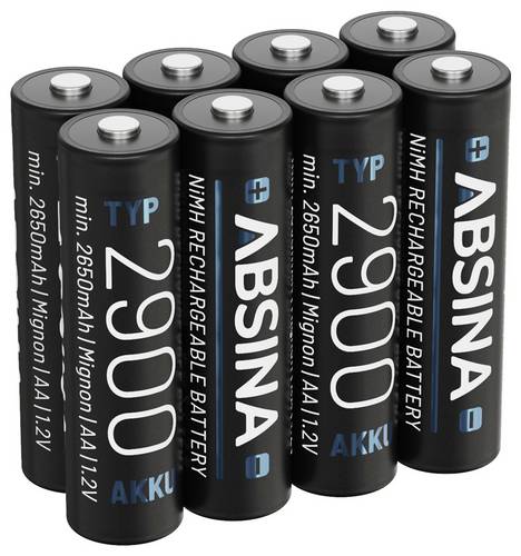 Absina Mignon (AA)-Akku NiMH 1.2 V 8 St.