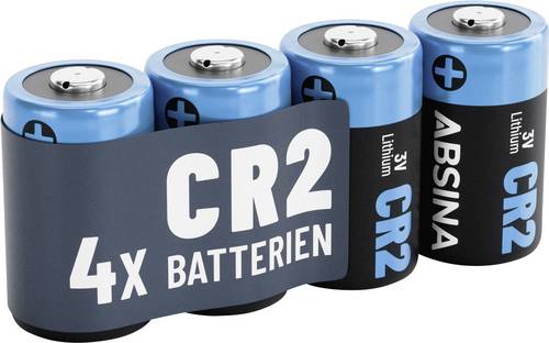 Absina Spezial-Batterie CR2 Lithium 800 3 V 4 St.