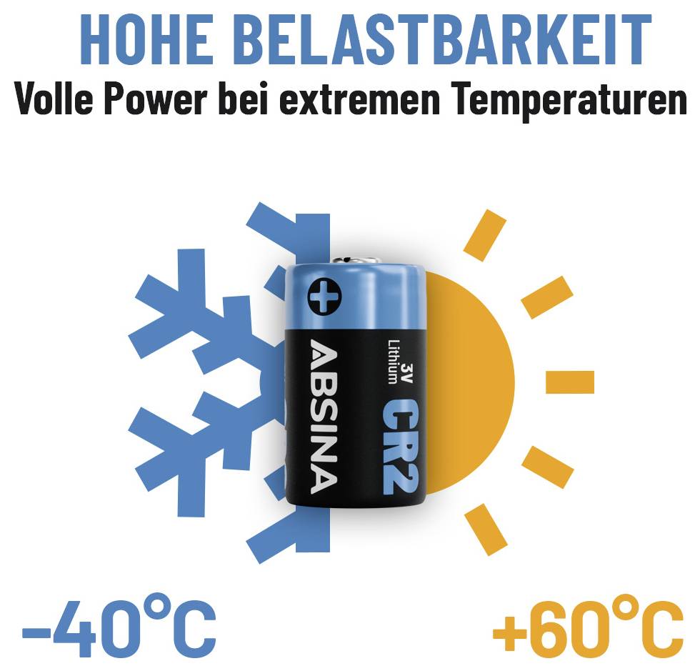 Absina Spezial-Batterie CR 2 Lithium 800 3 V 4 St.