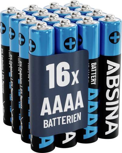Absina Mini (AAAA)-Batterie Mini (AAAA) Alkali-Mangan 1.5 V 500 16 St.