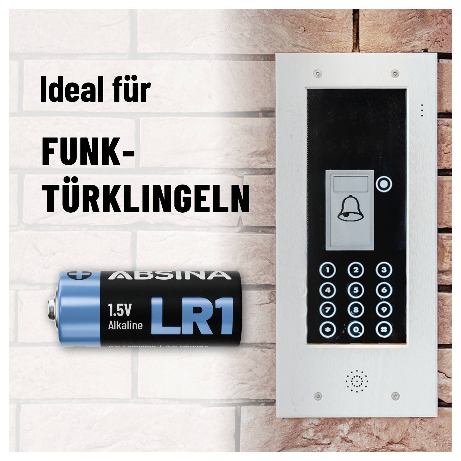 Absina Lady (N)-Batterie Lady (N) Alkali-Mangan 1.5V 800 16St.