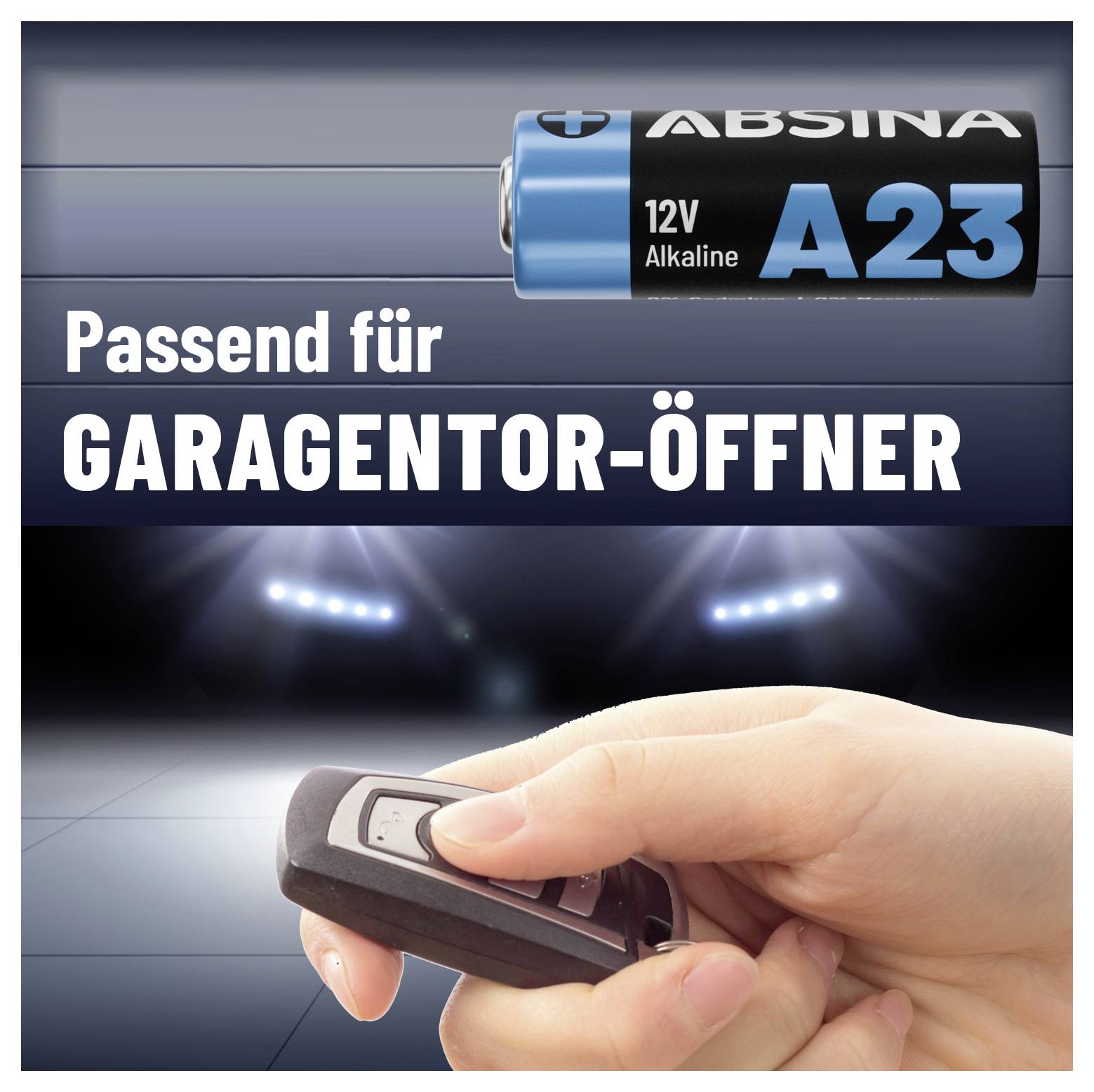 Absina Spezial-Batterie 23A Alkali-Mangan 12V 55 16St.