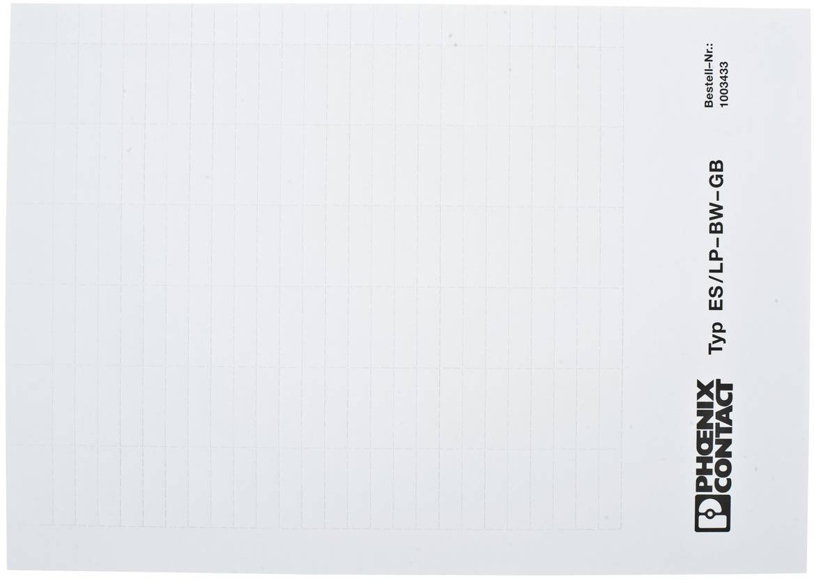 LAPP 61742922 ETIKETTEN ES/LP-BW-GB Etiketten für Kennzeichnungsträgersystem 10St.