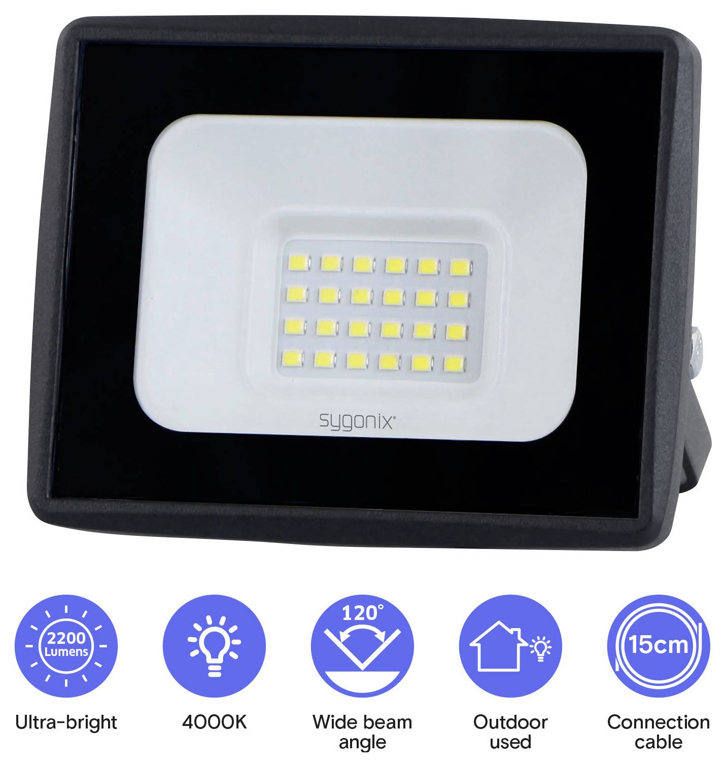 Sygonix SY-7047554 LED-Außenstrahler EEK: E (A - G) 20W Leuchtfarben: Neutralweiß