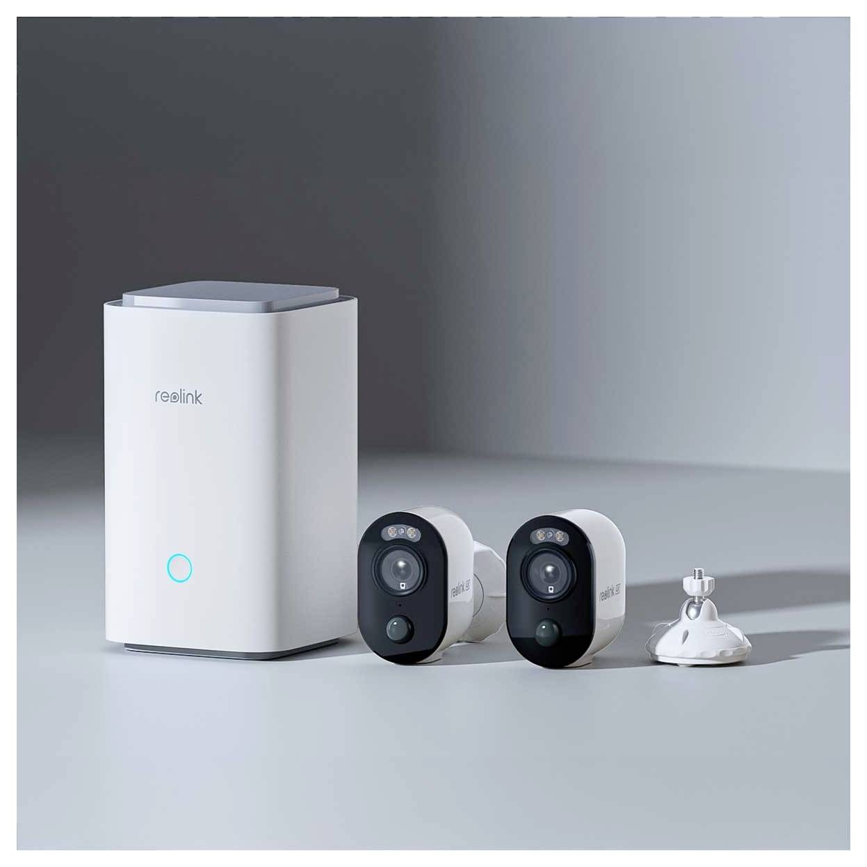 Reolink Hub 1 with 2x Argus Series B350 WS4KC01SP128-2 IP Überwachungs-Set