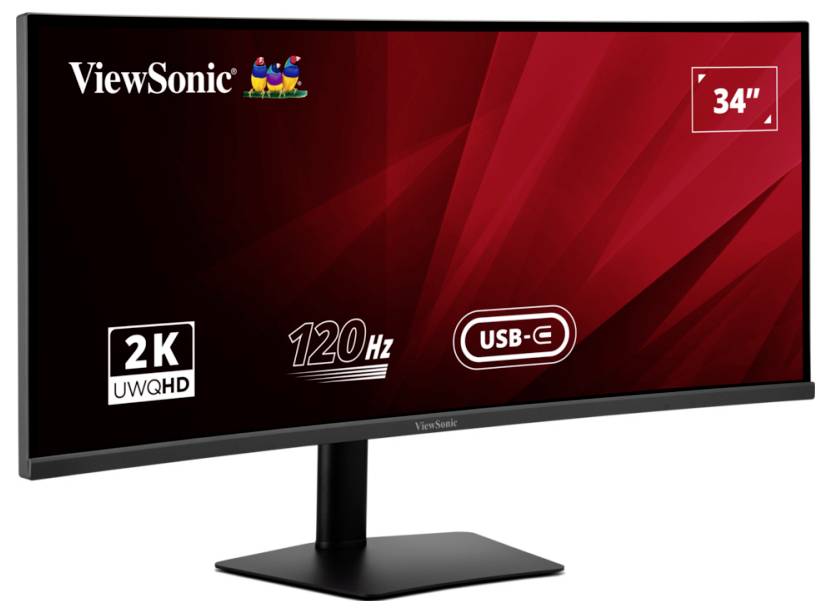 Viewsonic VA3420C LED-Monitor EEK F (A - G) 86.4 cm (34 Zoll) 3440 x 1440 Pixel 21:9 1 ms IPS LED
