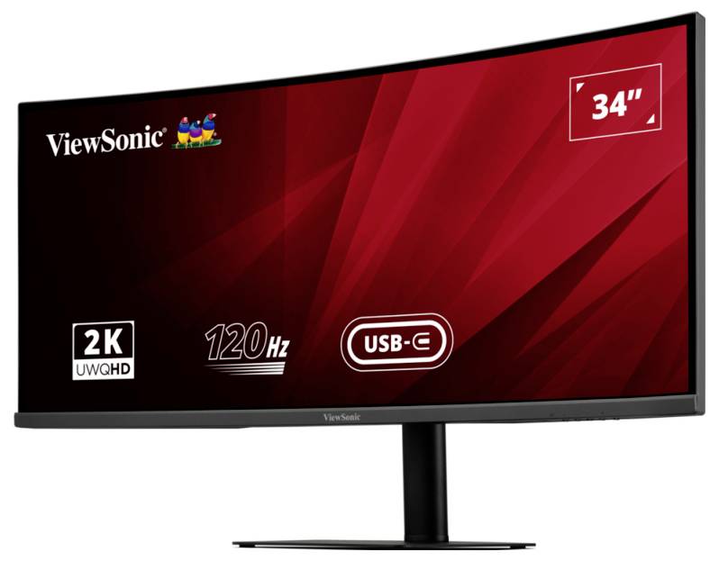 Viewsonic VA3420C LED-Monitor EEK F (A - G) 86.4 cm (34 Zoll) 3440 x 1440 Pixel 21:9 1 ms IPS LED