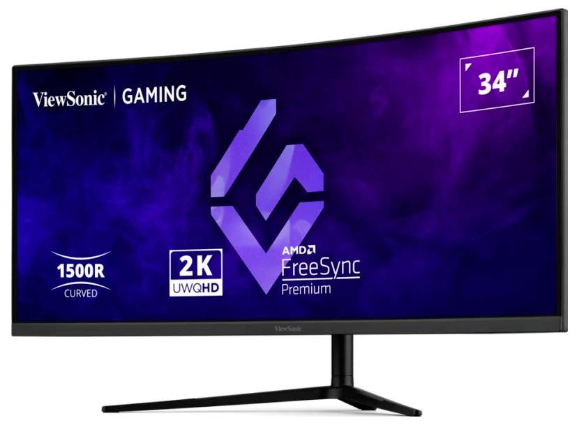 Viewsonic VX3418C-2K LED-Monitor EEK F (A - G) 86.4cm (34 Zoll) 3440 x 1440 Pixel 21:9 1 ms VA LED