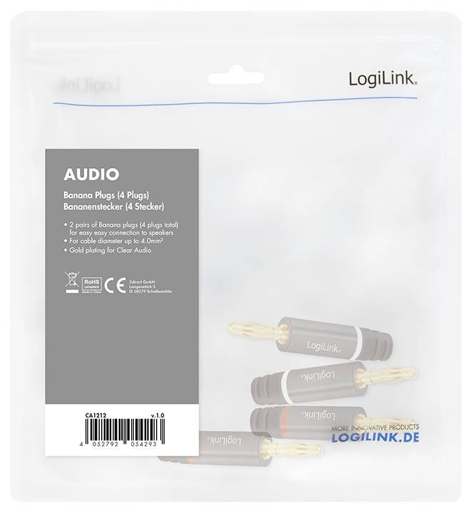 LogiLink CA1212 CA1212 Audio Adapter Grau