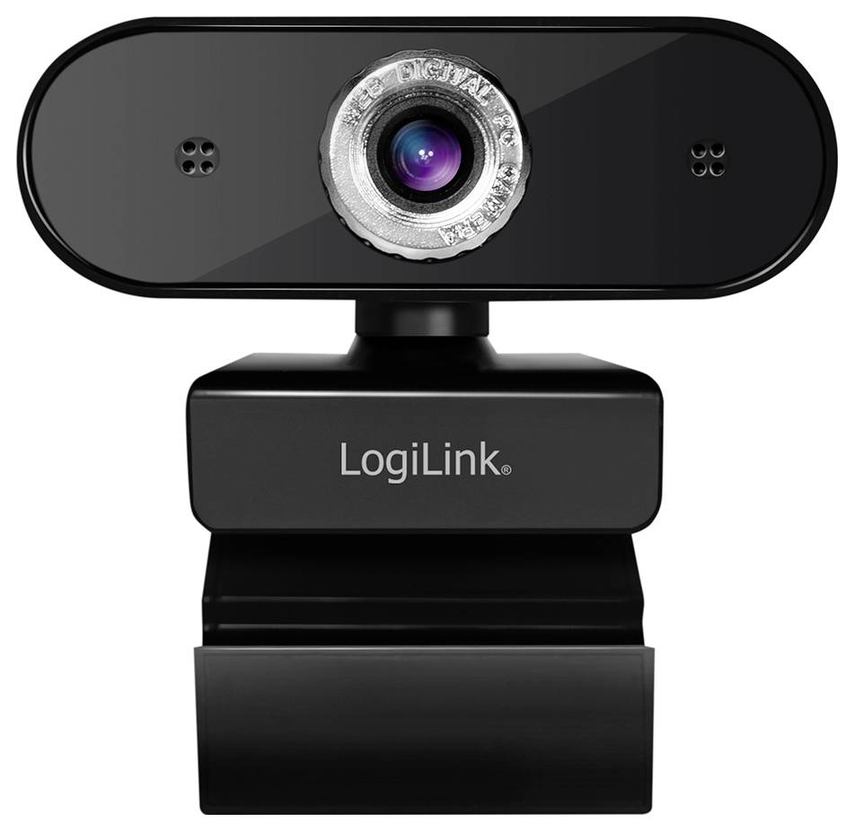 LogiLink UA0368 HD-Webcam Klemm-Halterung, Mikrofon