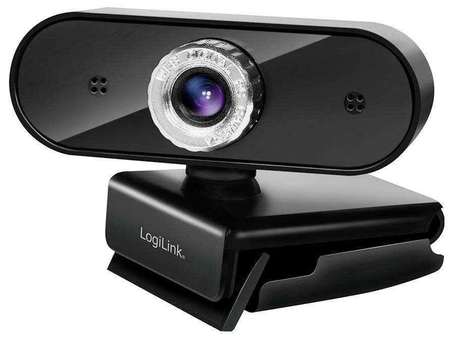 LogiLink UA0368 HD-Webcam Klemm-Halterung, Mikrofon