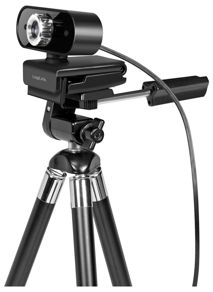 LogiLink UA0368 HD-Webcam Klemm-Halterung, Mikrofon