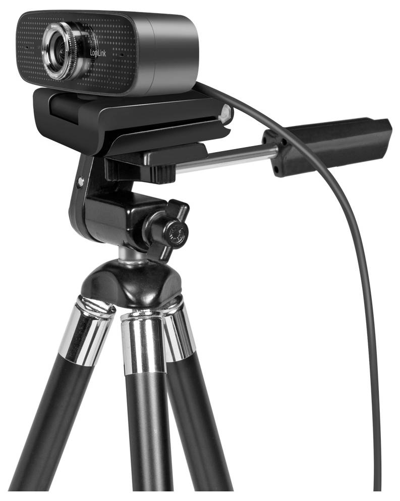 LogiLink UA0378 Full HD-Webcam Klemm-Halterung, Mikrofon