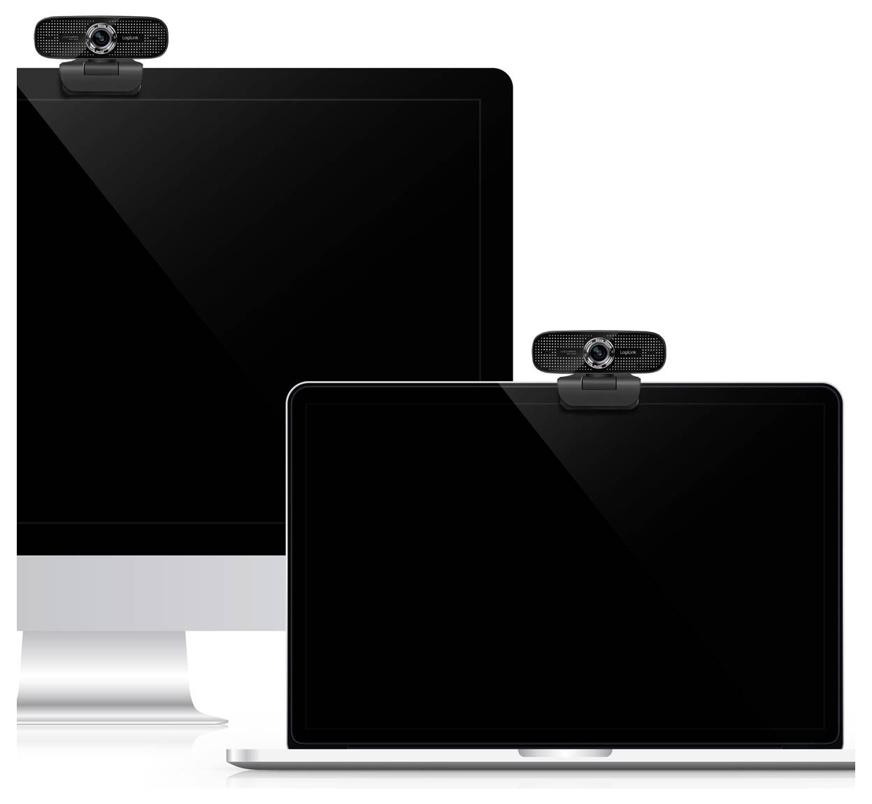 LogiLink UA0378 Full HD-Webcam Klemm-Halterung, Mikrofon