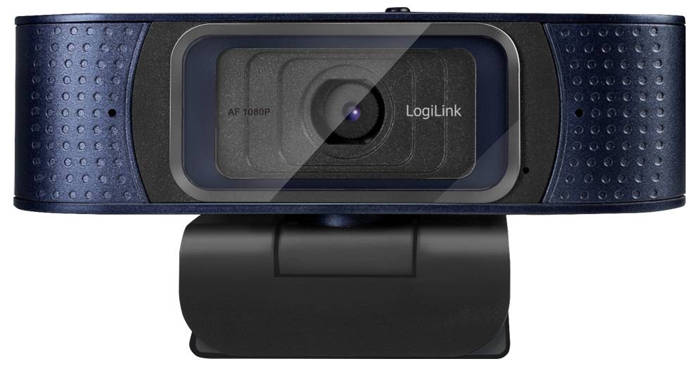 LogiLink UA0379 Full HD-Webcam Klemm-Halterung, Mikrofon