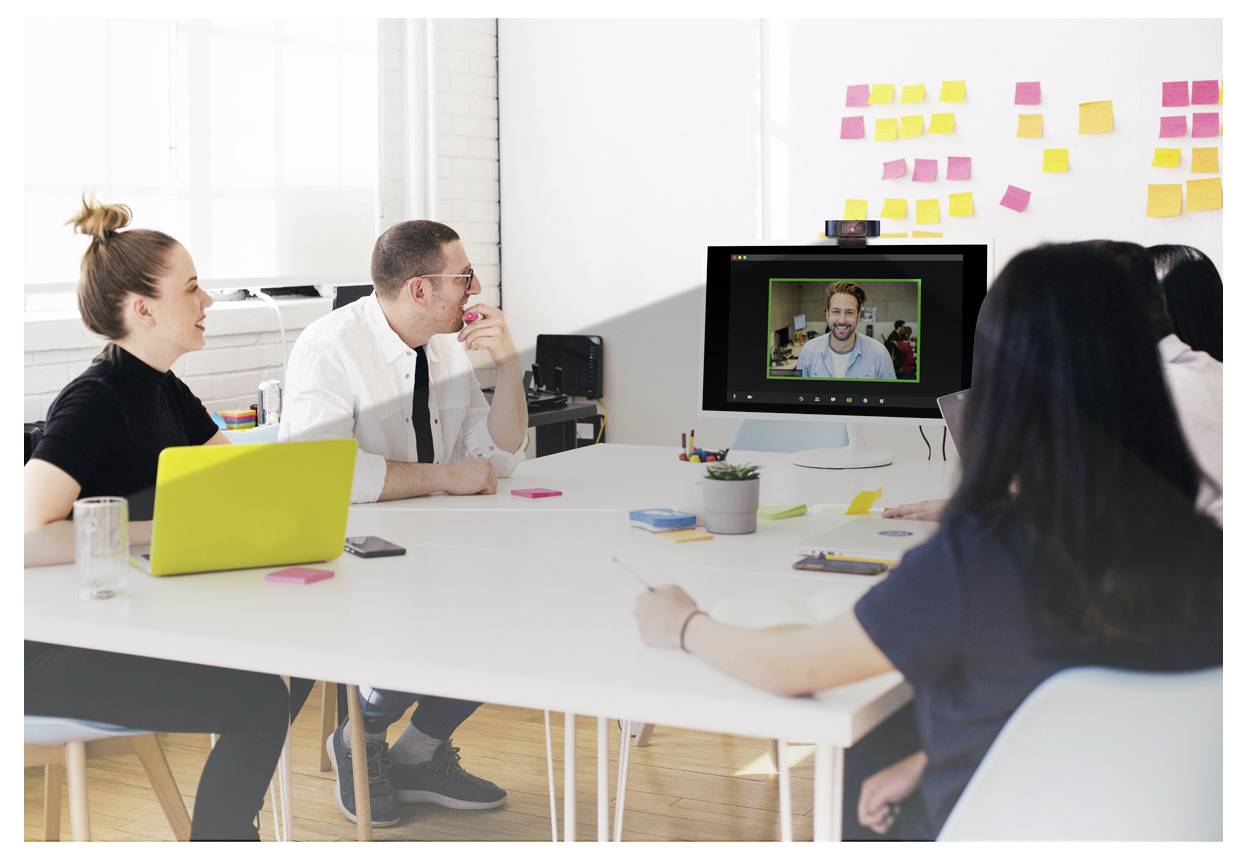 LogiLink UA0379 Full HD-Webcam Klemm-Halterung, Mikrofon