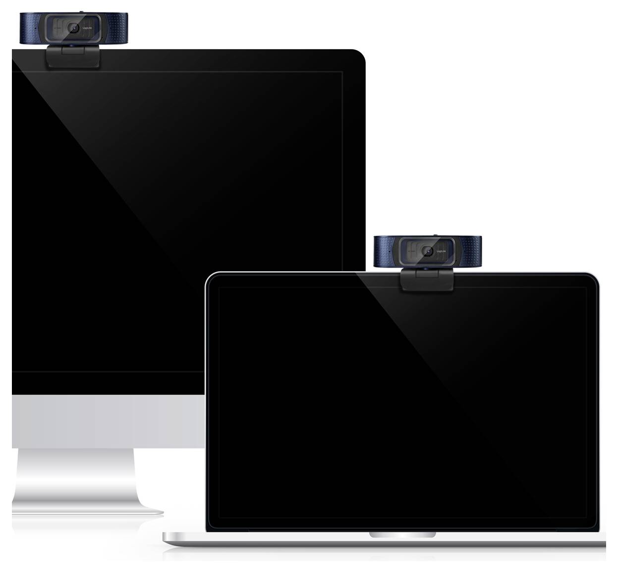 LogiLink UA0379 Full HD-Webcam Klemm-Halterung, Mikrofon