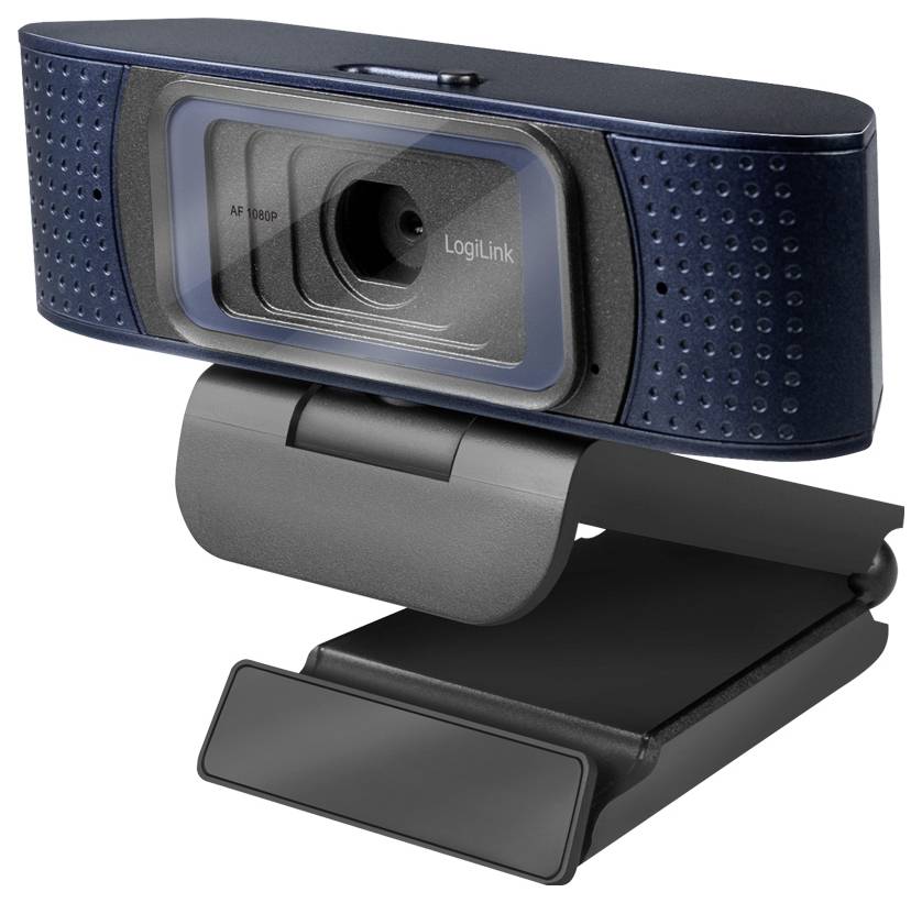 LogiLink UA0379 Full HD-Webcam Klemm-Halterung, Mikrofon
