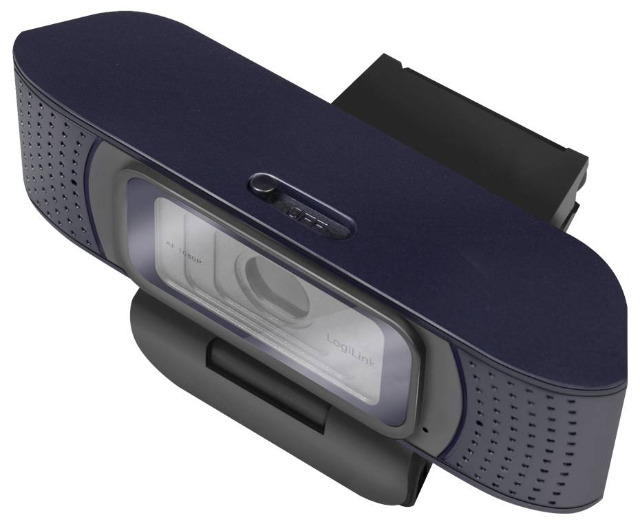 LogiLink UA0379 Full HD-Webcam Klemm-Halterung, Mikrofon