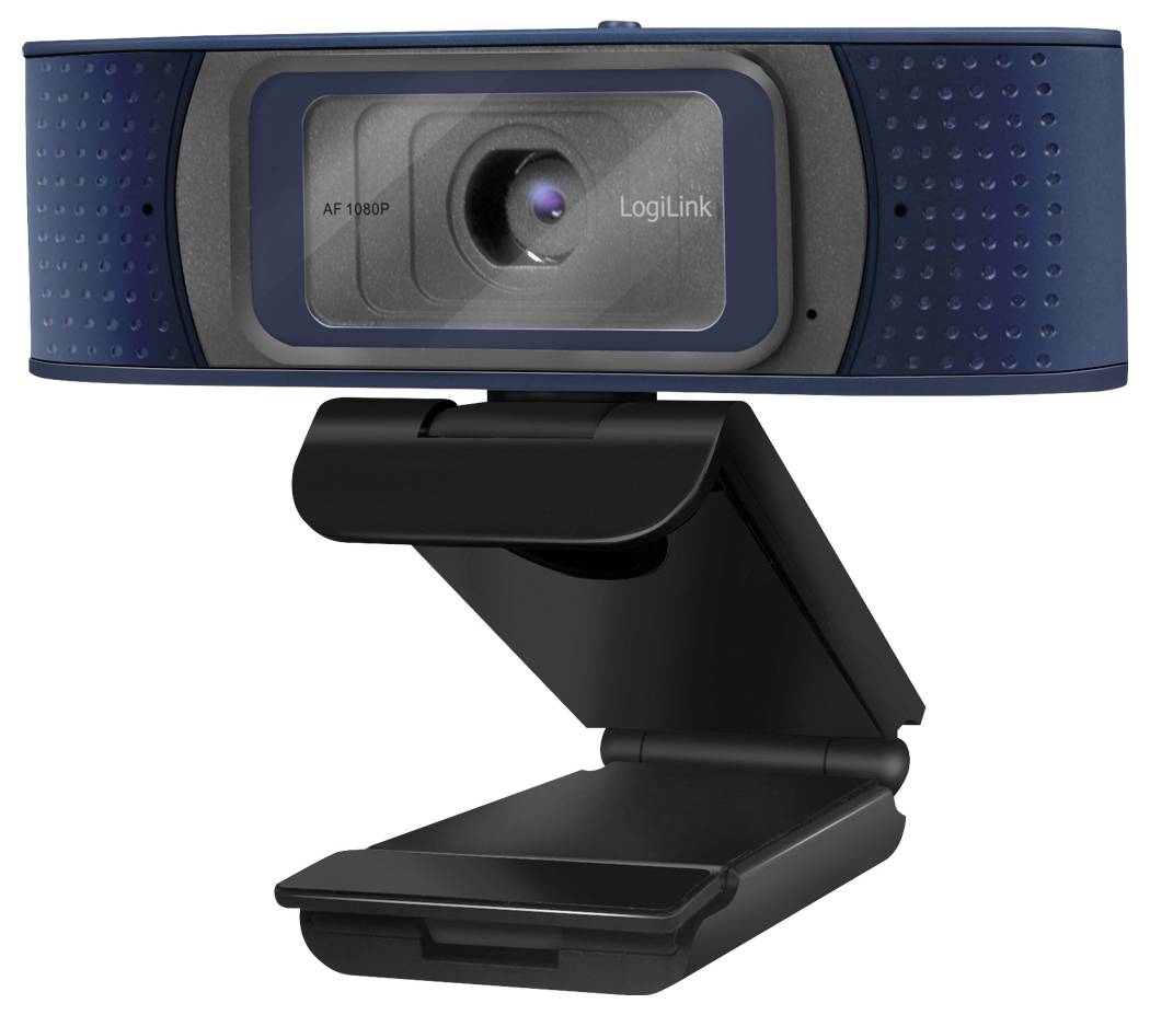 LogiLink UA0379 Full HD-Webcam Klemm-Halterung, Mikrofon