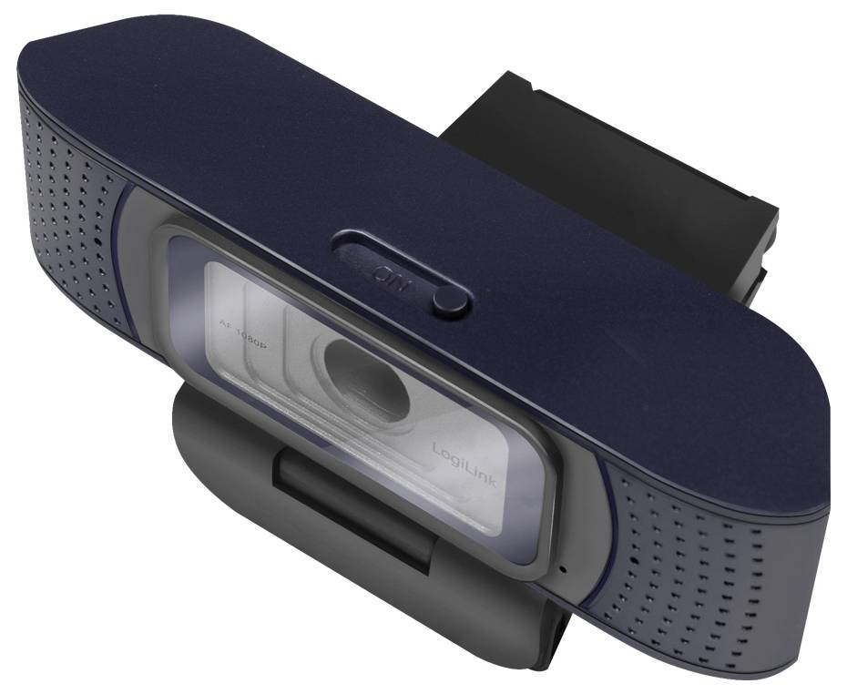LogiLink UA0379 Full HD-Webcam Klemm-Halterung, Mikrofon