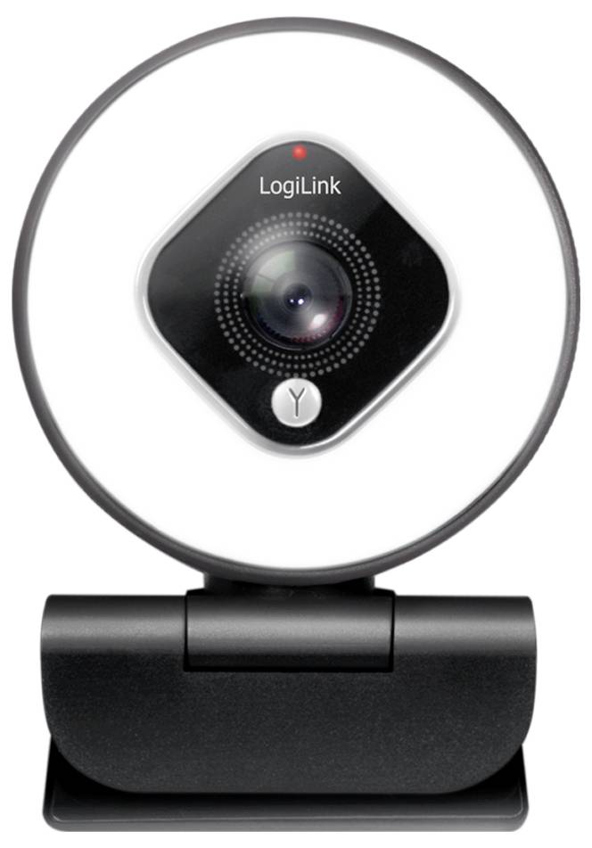 LogiLink UA0384 Full HD-Webcam Klemm-Halterung, Mikrofon