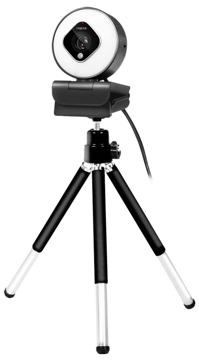 LogiLink UA0384 Full HD-Webcam Klemm-Halterung, Mikrofon