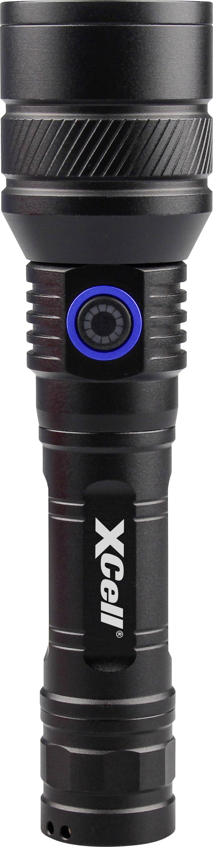 XCell Lunalux Pro LED Taschenlampe Große Reichweite, mit Stroboskopmodus, mit USB-Schnittstelle akkubetrieben 700lm 11h 238.8g