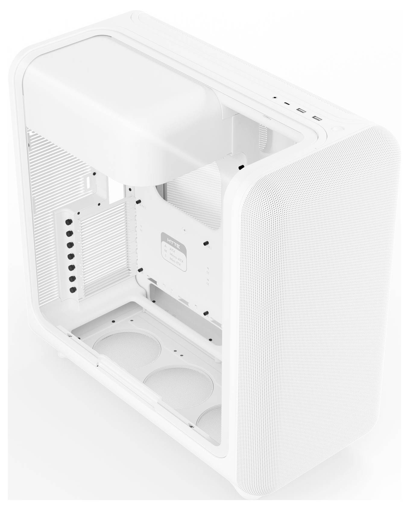 HYTE X50 Midi Tower Midi-Tower Gehäuse, PC-Gehäuse, Gaming-Gehäuse Weiß