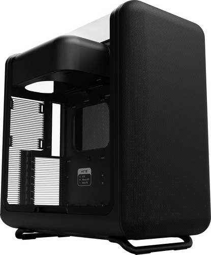 HYTE X50 Pitch Black Midi-Tower PC-Gehäuse, Gaming-Gehäuse Black