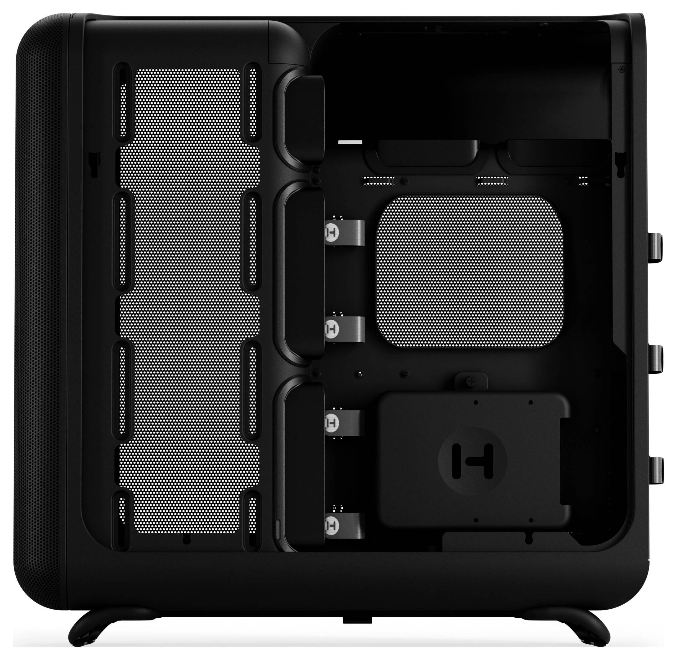 HYTE X50 Air Midi Tower - Pitch Black Midi-Tower PC-Gehäuse, Gehäuse, Gaming-Gehäuse Schwarz