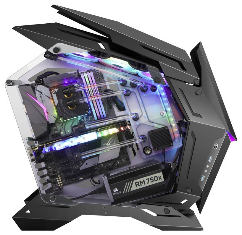 Jonsbo Full Tower Gehäuse, Gaming-Gehäuse, PC-Gehäuse Schwarz