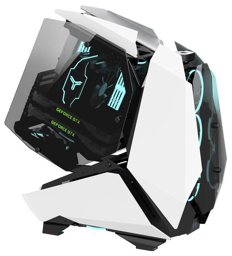 Jonsbo Full Tower Gehäuse, PC-Gehäuse, Gaming-Gehäuse Weiß