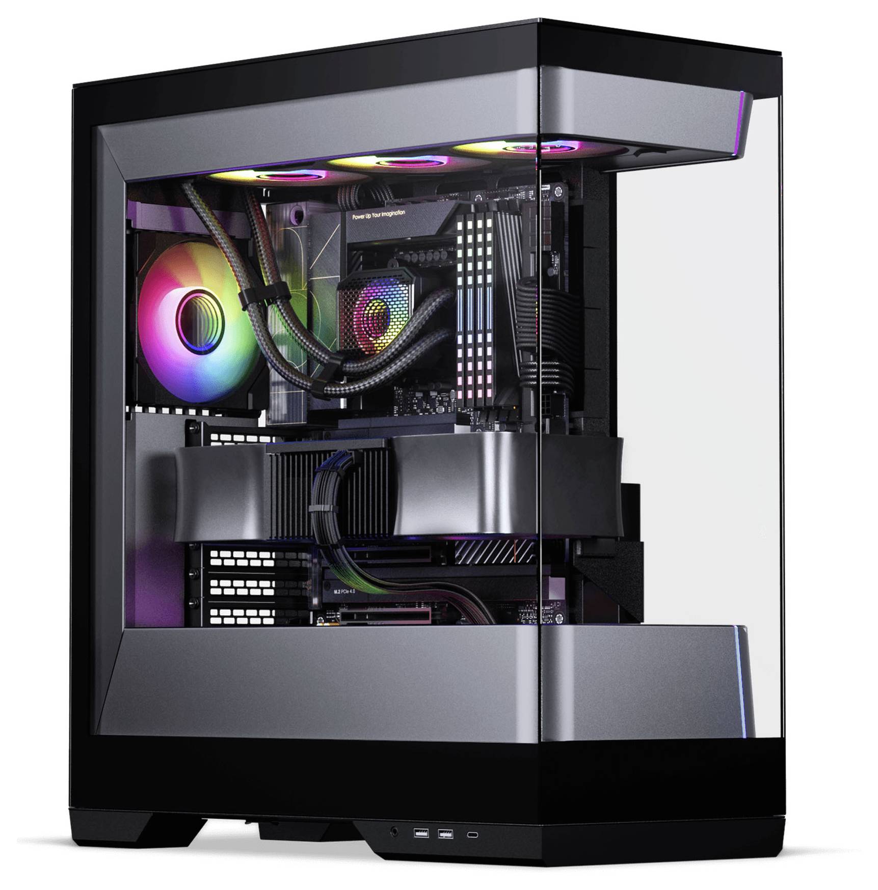Phanteks Evolv S2 Midi-Tower Gehäuse, Gaming-Gehäuse, PC-Gehäuse Schwarz