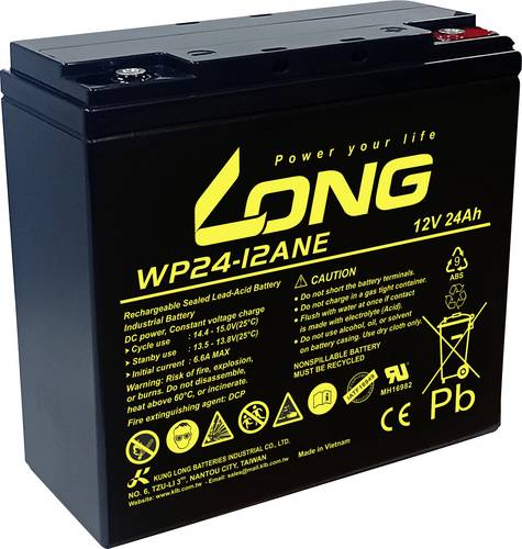 Long WP24-12ANE-M Bleiakku Blei-Vlies (AGM) 24 Ah 12 V 1 St.