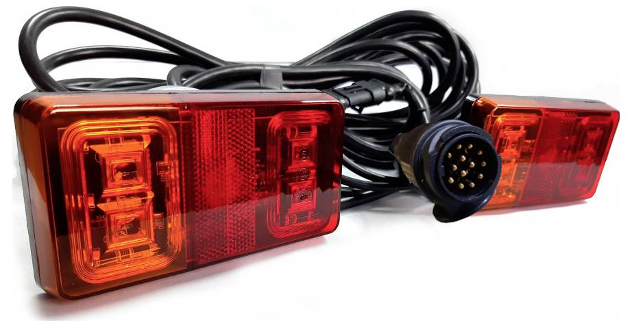 SecoRüt Beleuchtungssatz 13-polig Blinker, Bremslicht, Rückleuchte hinten 12 V/DC