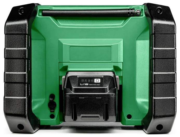 HiKOKI UR18DA Baustellenradio DAB+, FM Bluetooth® stoßfest, staubdicht, spritzwassergeschützt Schw