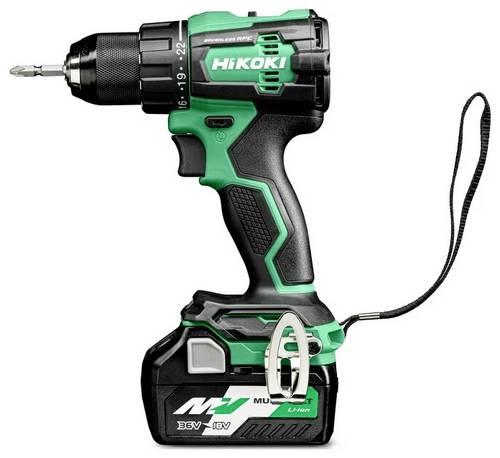 HiKOKI DS18DE DS18DEWHZ Akku-Bohrschrauber 18 V 4 Ah Li-Ion inkl. 2. Akku, inkl. Ladegerät, inkl. K